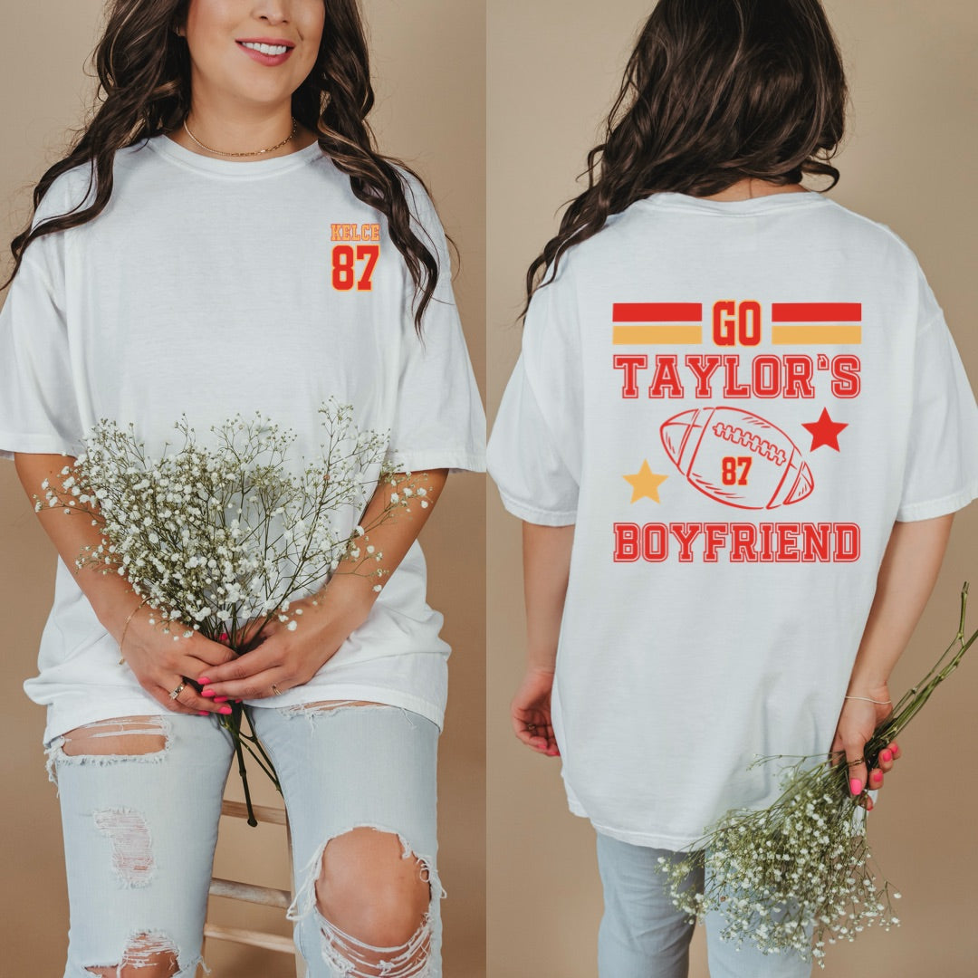 Go Taylor's Boyfriend 87 Graphic Tee