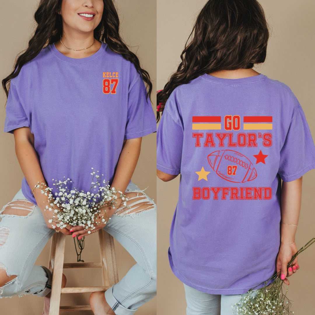 Go Taylor's Boyfriend 87 Graphic Tee