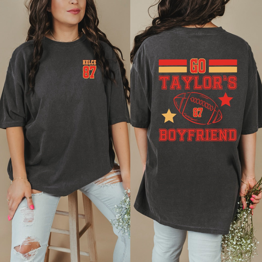 Go Taylor's Boyfriend 87 Graphic Tee