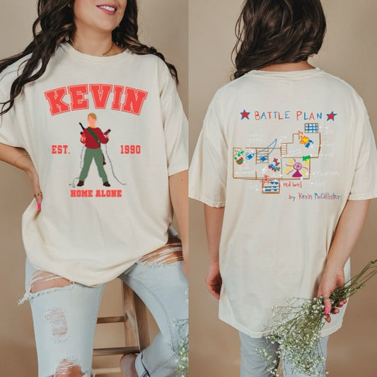 Kevin Battle Plan Home Alone Graphic Tee