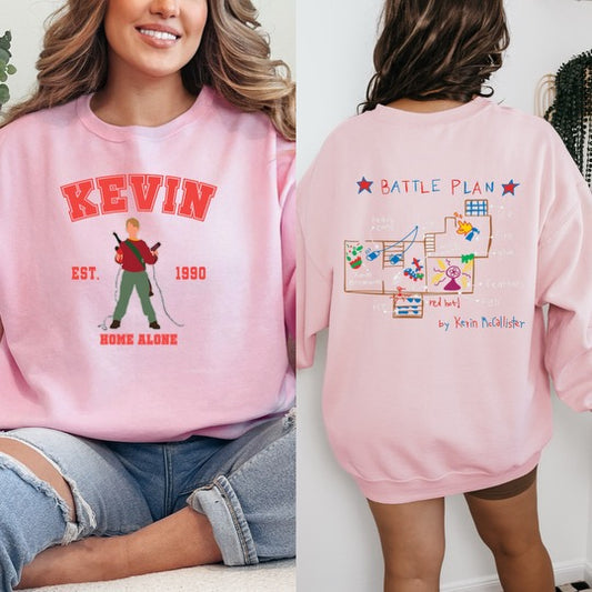 Kevin Battle Plan Home Alone Crewneck & Hoodie