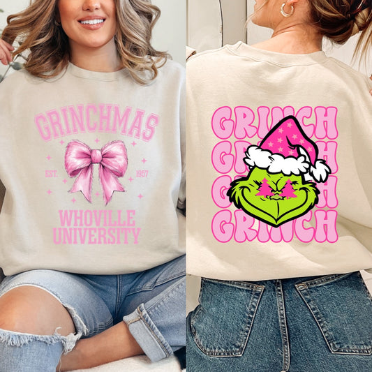 Grinchmas Whoville University Crewneck & Hoodie