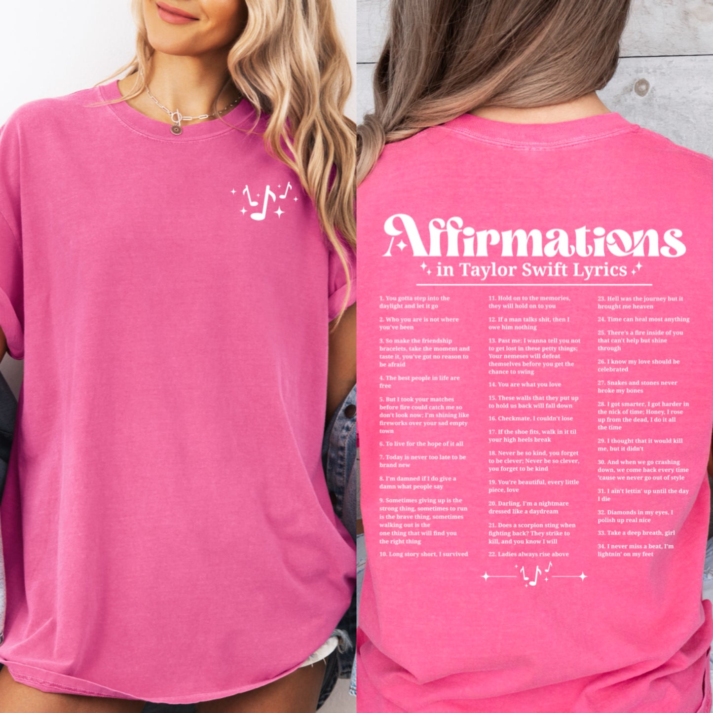 Taylor Swift Affirmations Graphic Tee