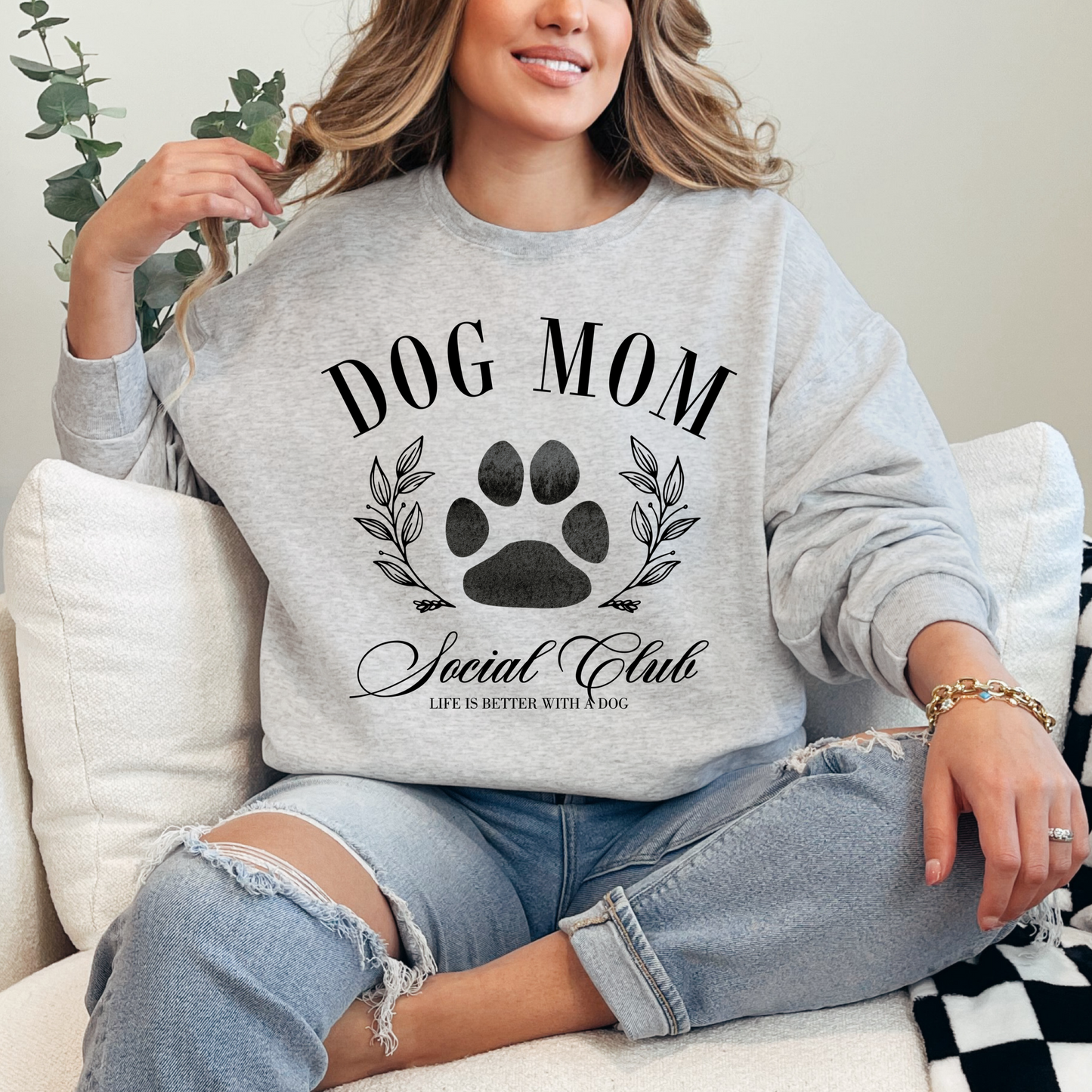 Dog Mom Social Club Crewneck & Hoodie