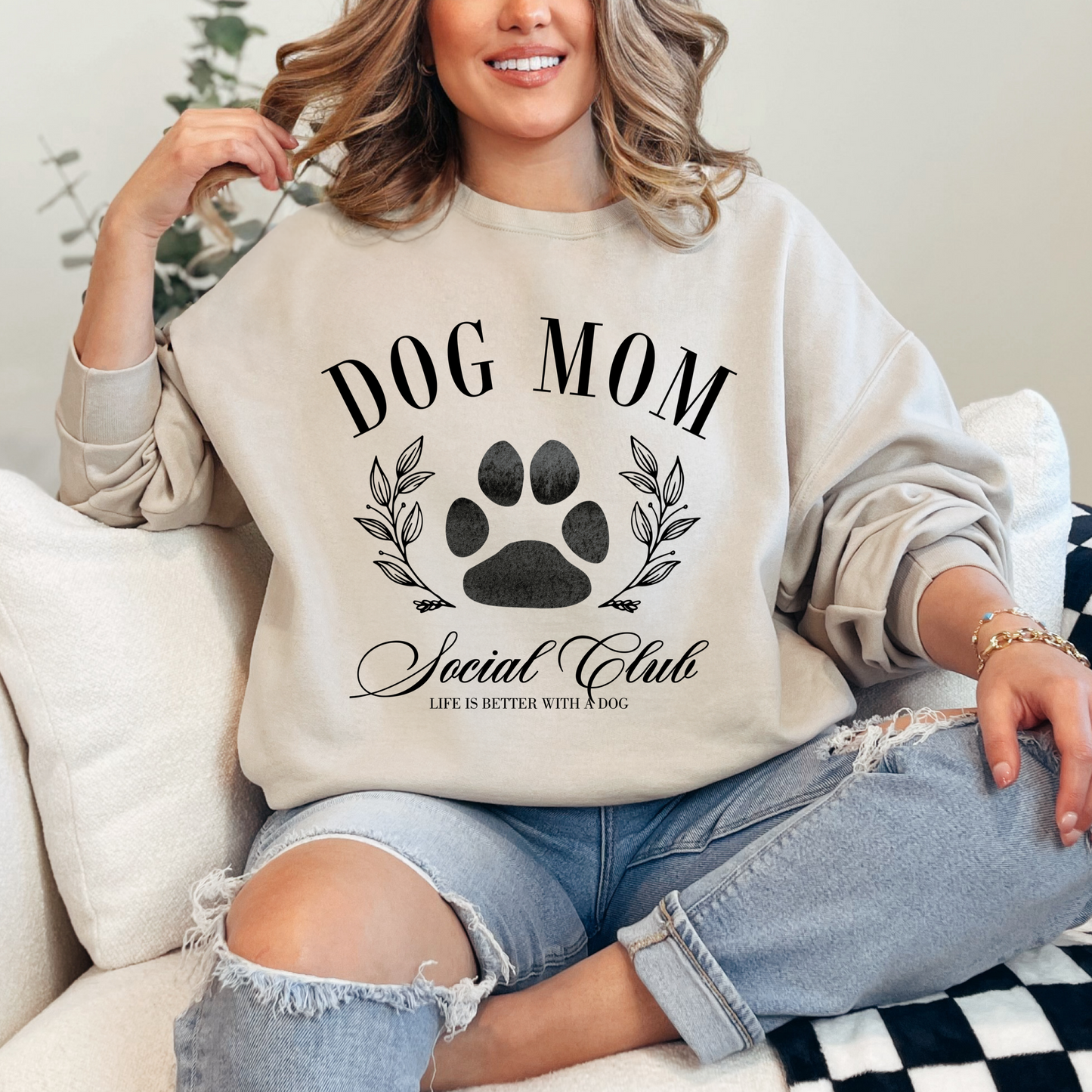 Dog Mom Social Club Crewneck & Hoodie