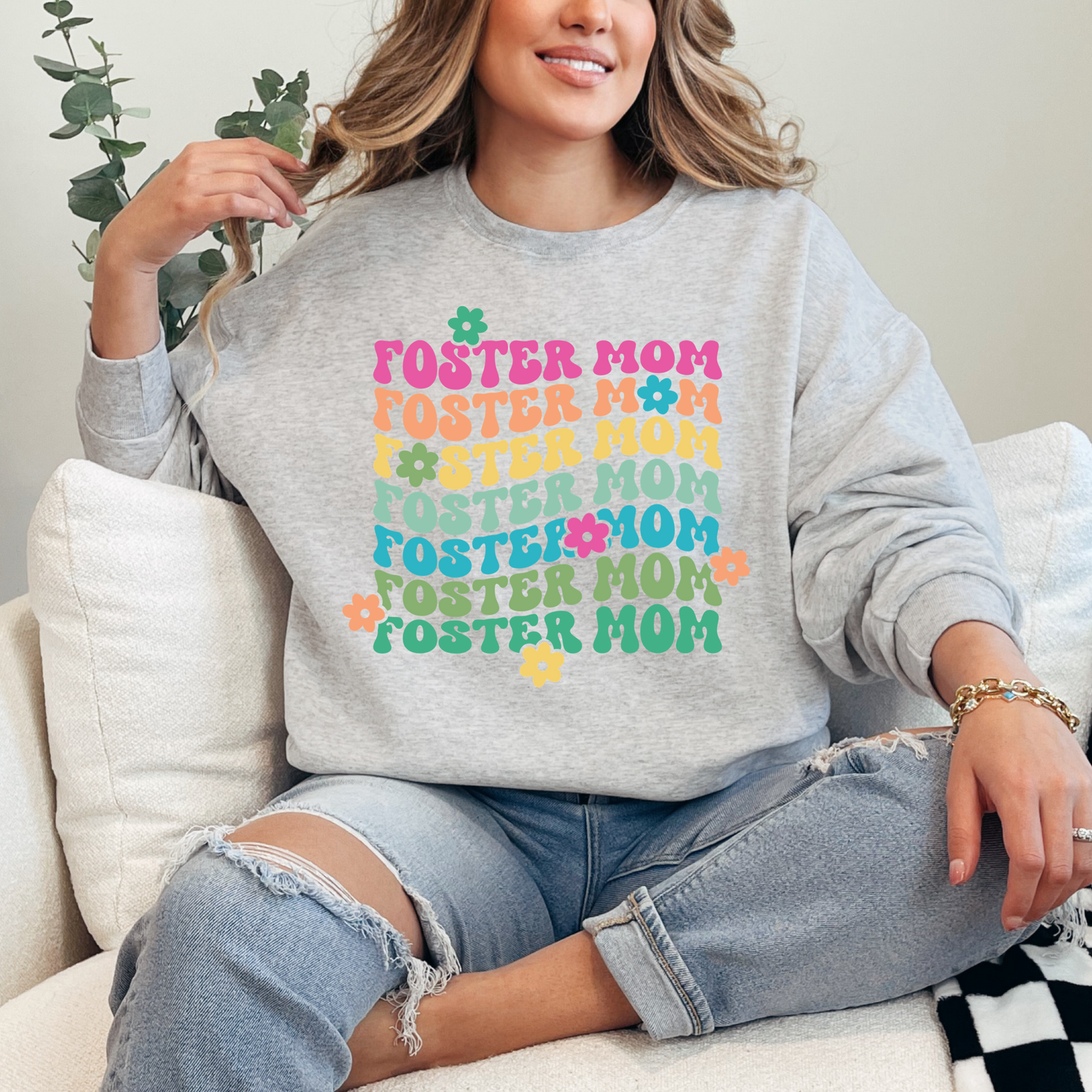 Foster Mom Crewneck & Hoodie