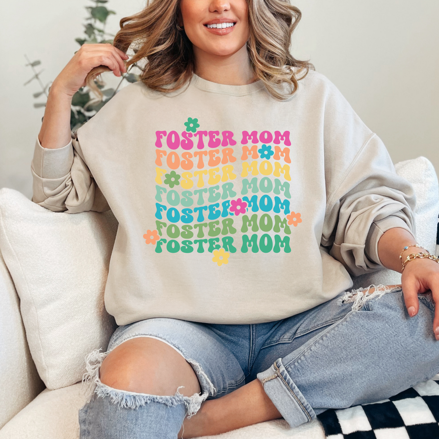 Foster Mom Crewneck & Hoodie