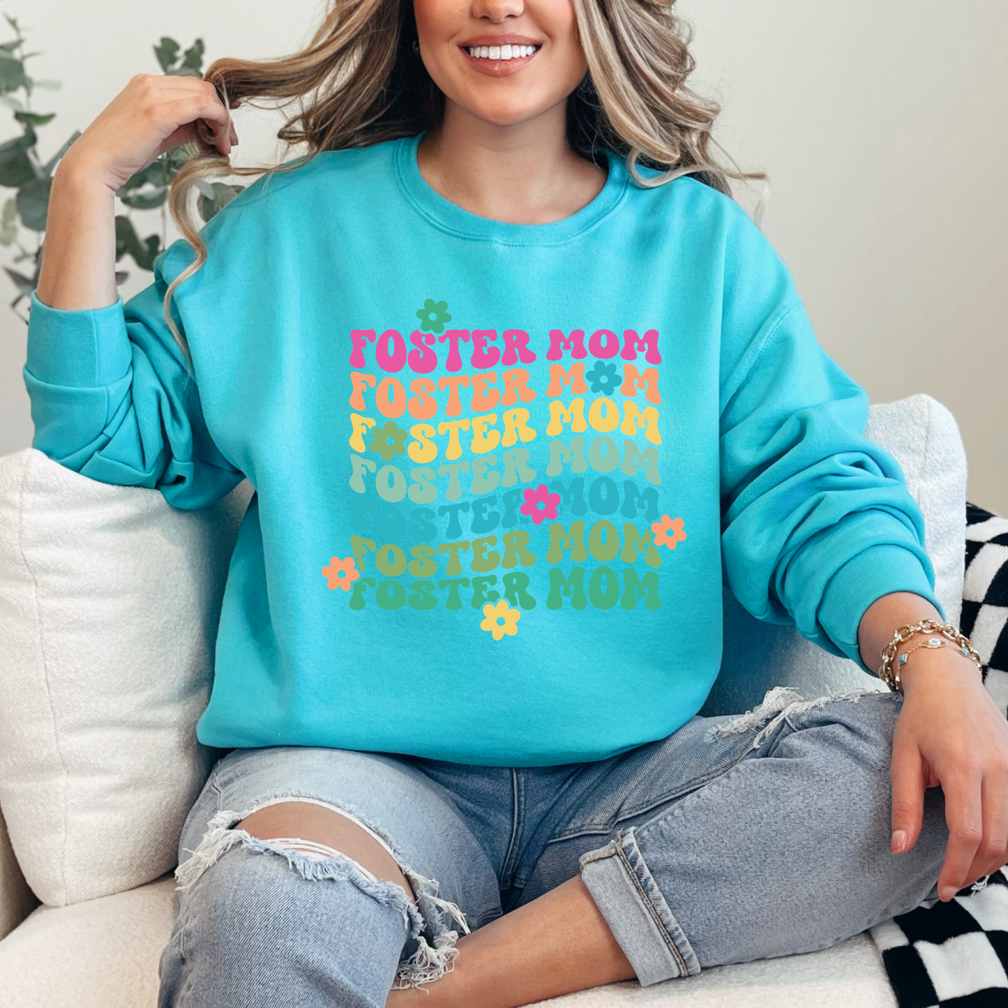 Foster Mom Crewneck & Hoodie