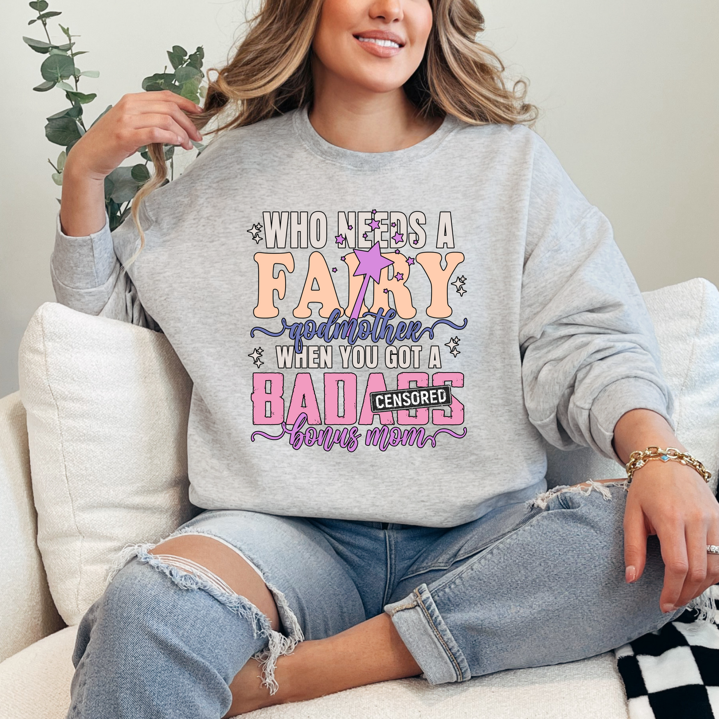 Bonus Mom Crewneck & Hoodie