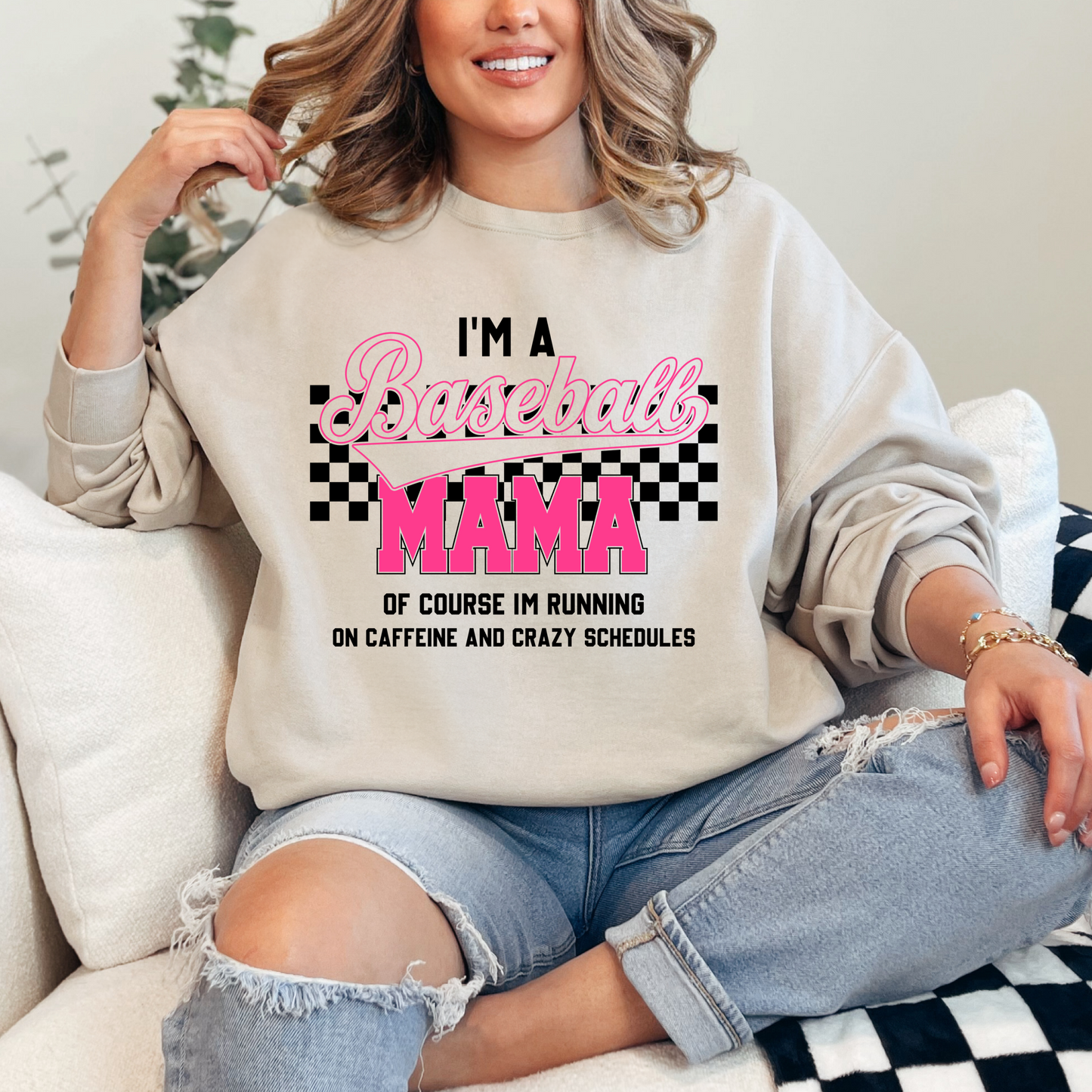 I’m A Baseball Mom Crewneck & Hoodie