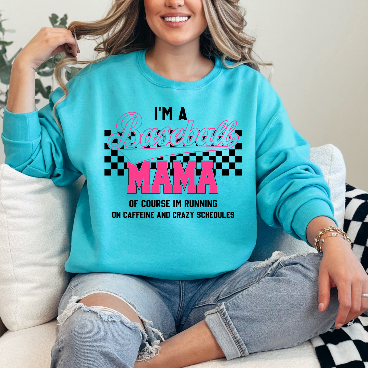 I’m A Baseball Mom Crewneck & Hoodie