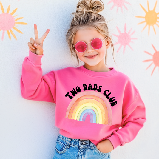 Two Dads Club Youth Crewneck