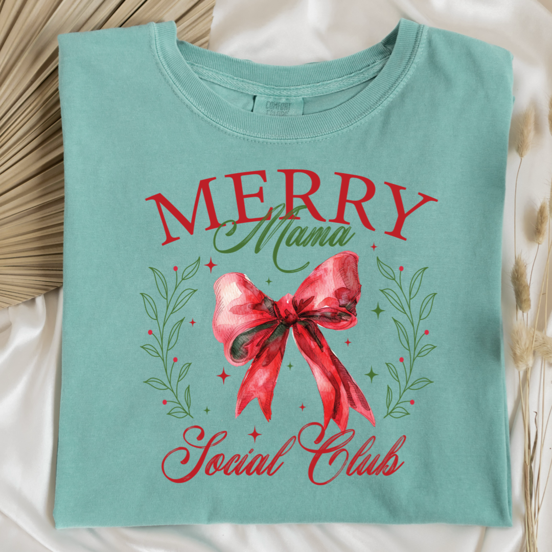 Merry Mama Social Club Christmas Graphic Tee