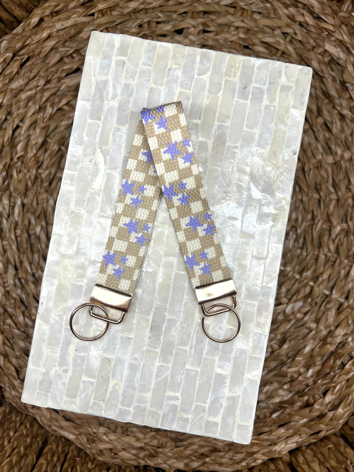 Purple Rain Keychain Wristlet
