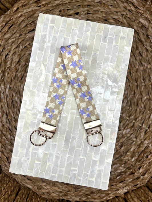 Purple Rain Keychain Wristlet