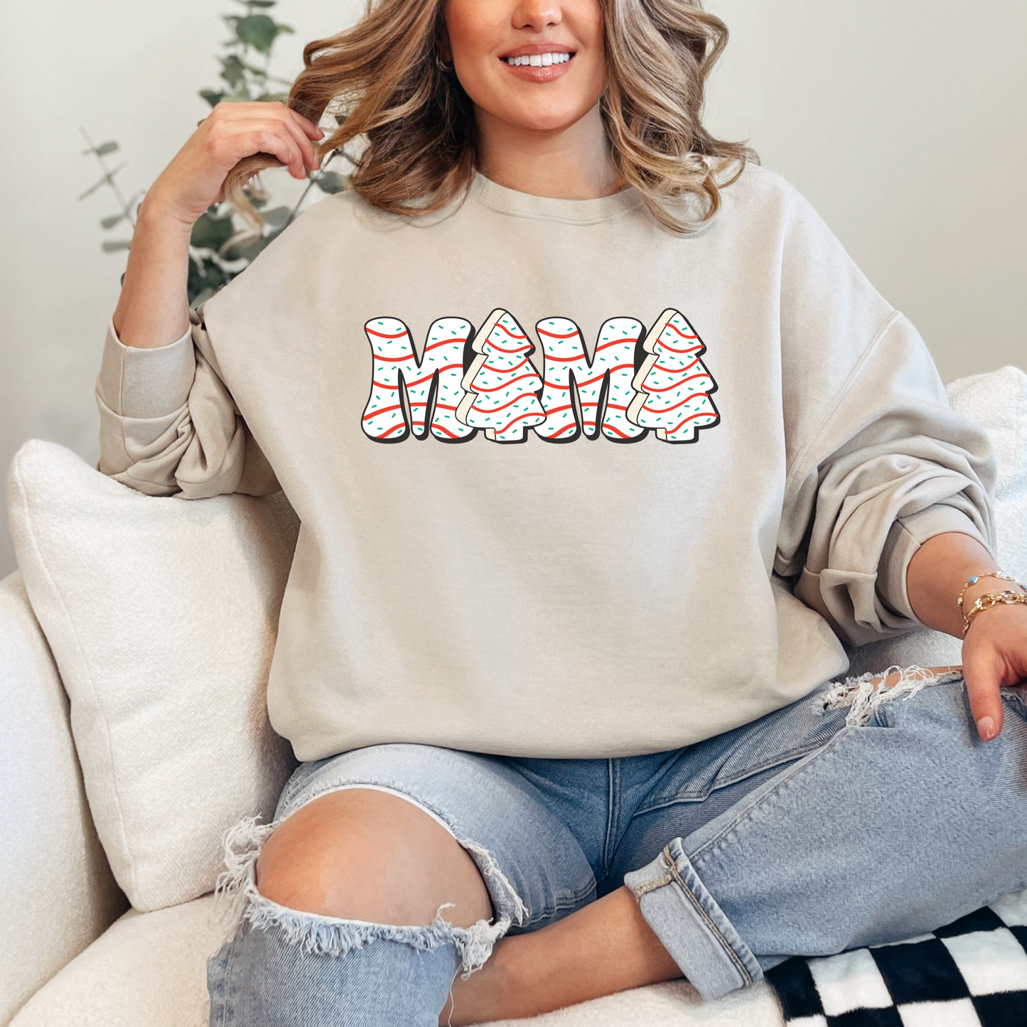 Christmas Tree Cakes Mama Crewneck & Hoodie