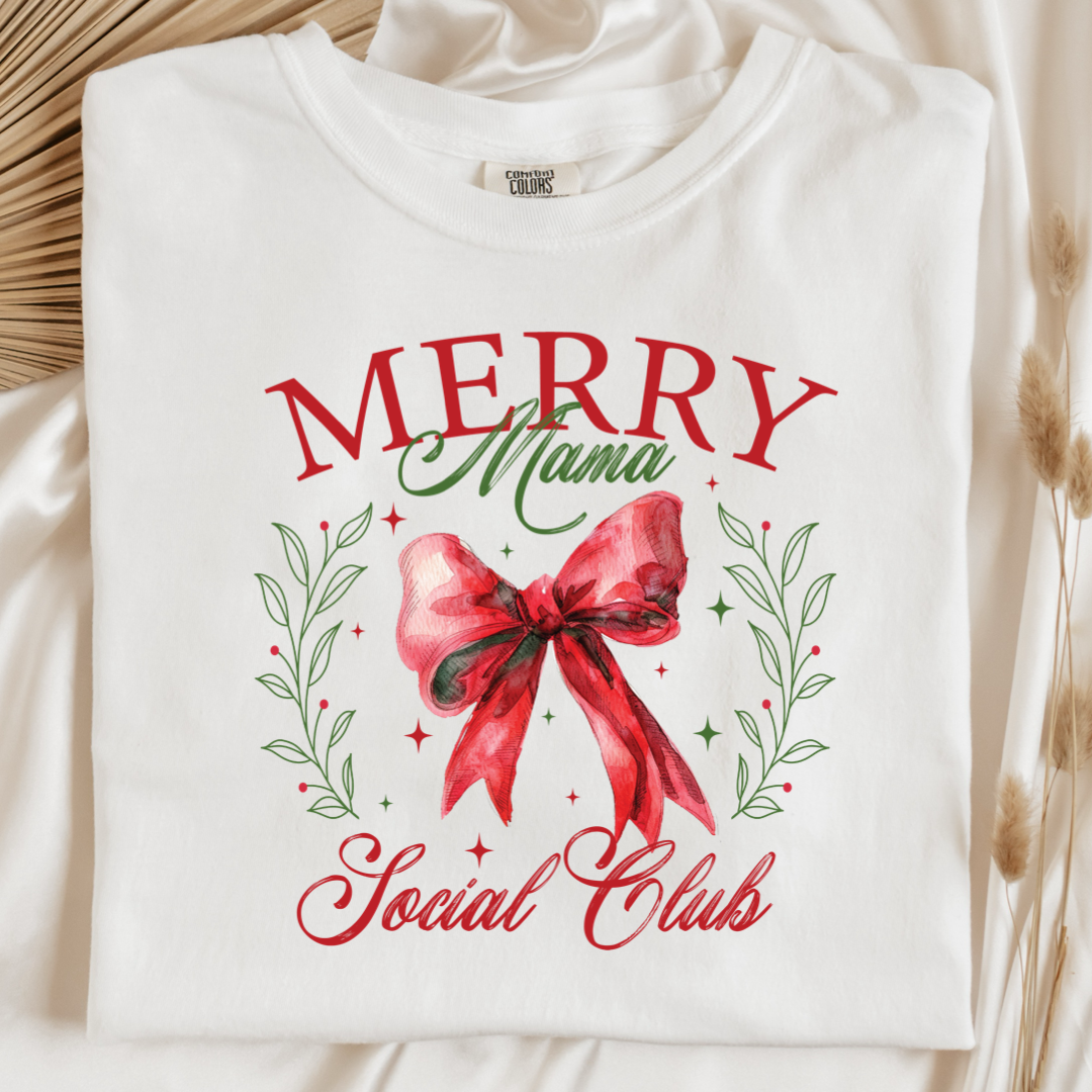 Merry Mama Social Club Christmas Graphic Tee