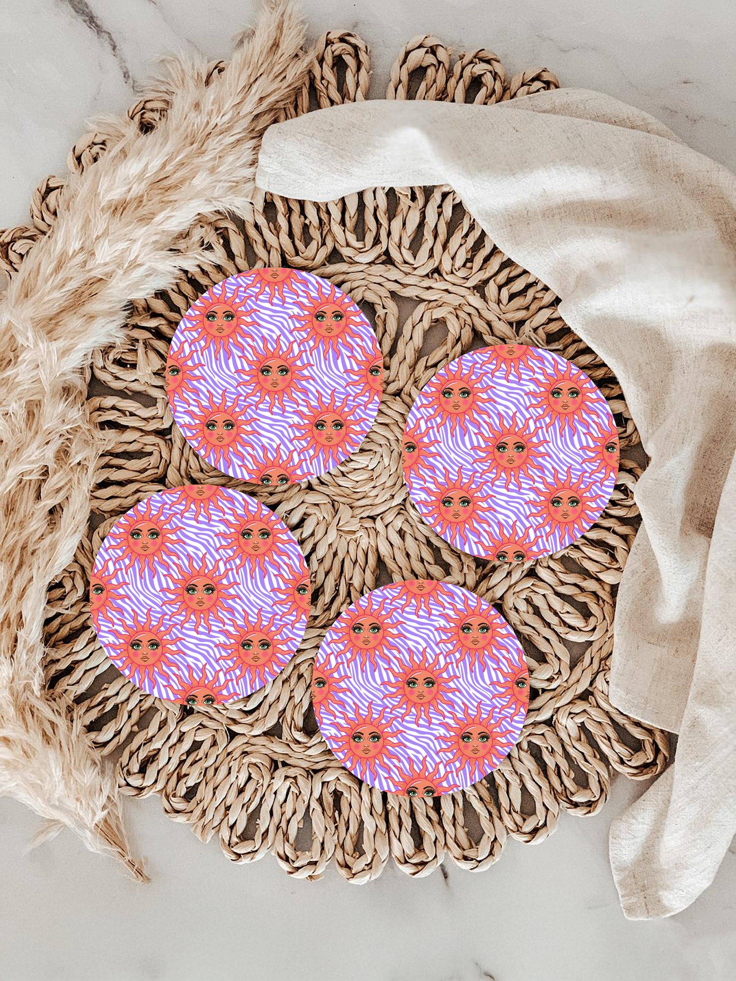 Sandy Toes Car Coasters