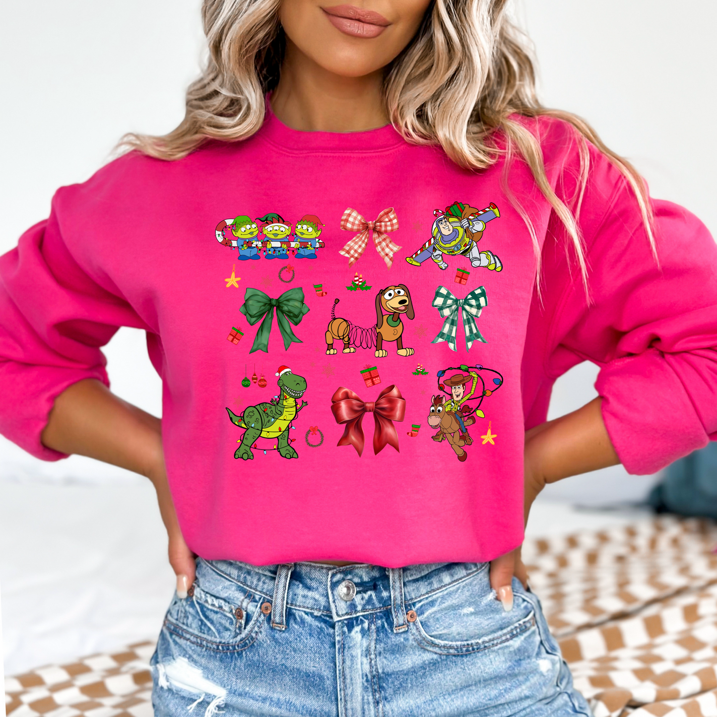 Toy Story Christmas Coquette Crewneck & Hoodie