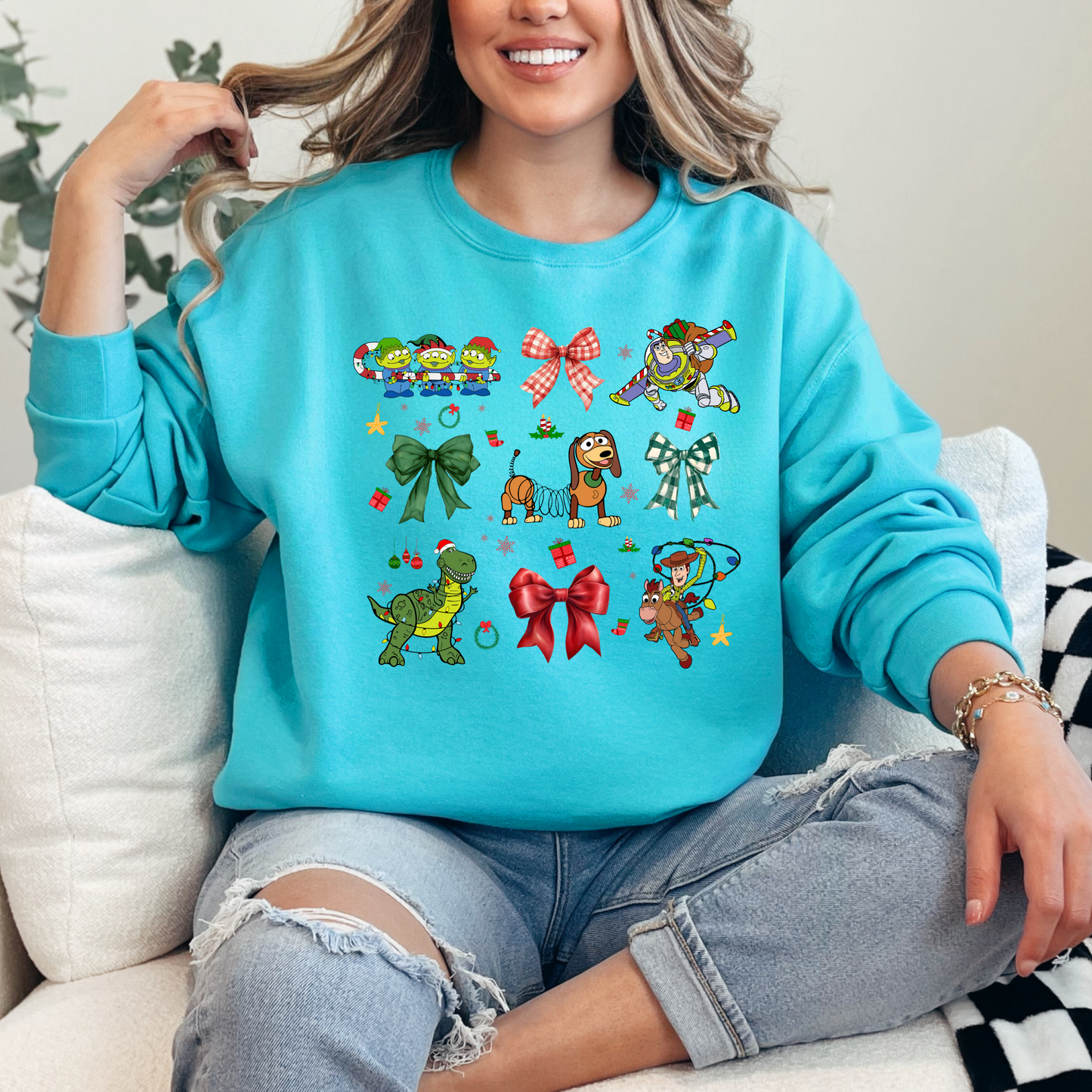 Toy Story Christmas Coquette Crewneck & Hoodie