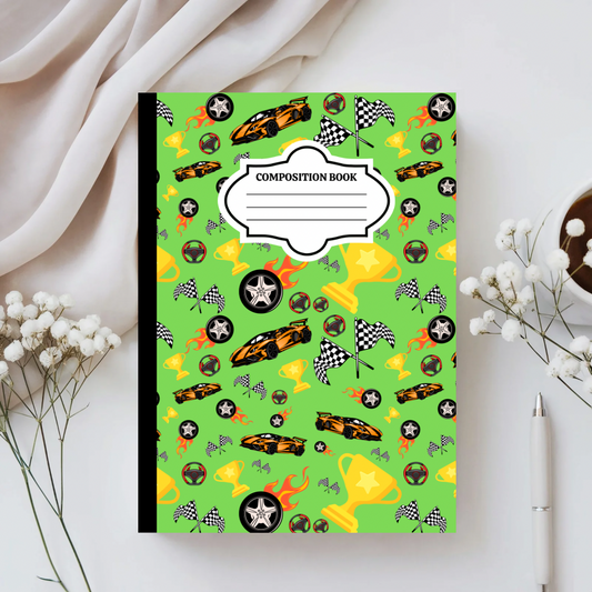 Fast Cars & Freedom Custom Composition Notebook Cover