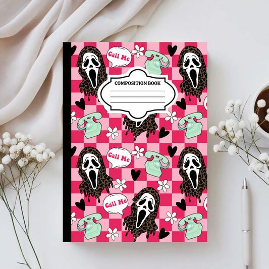 Scream Queen Custom Composition Notebook