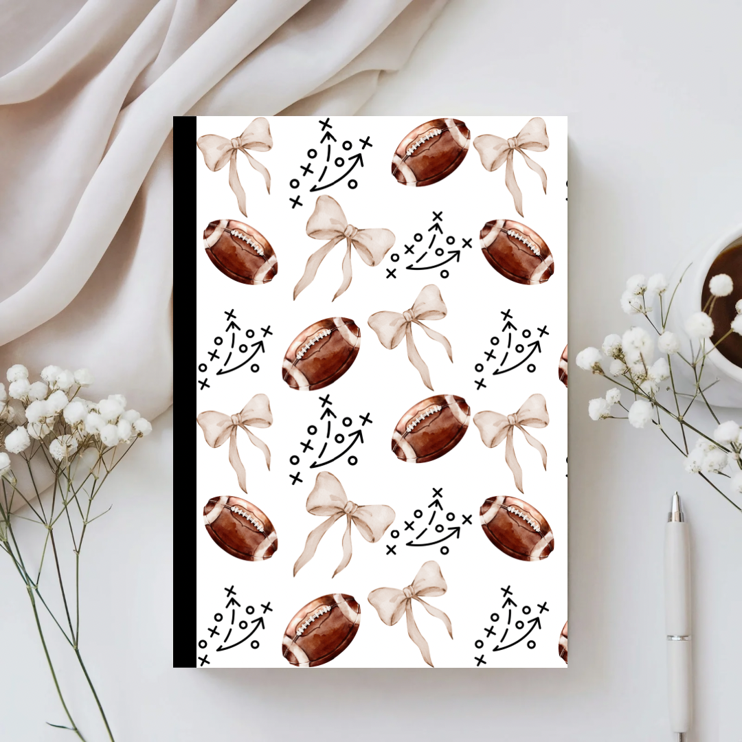 Neutral Playbook Custom Composition Notebook