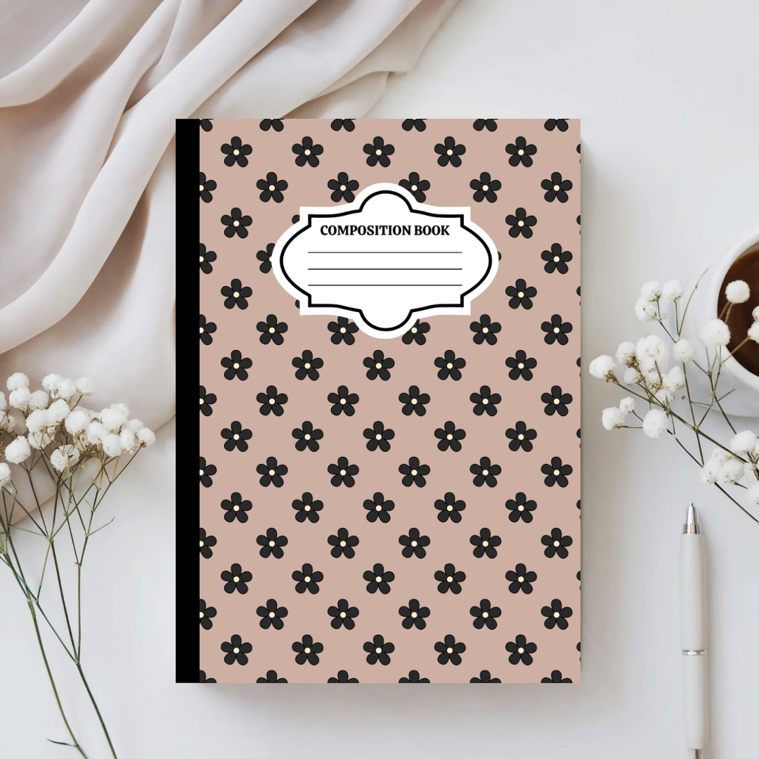 Desert Flower Custom Notebook Cover