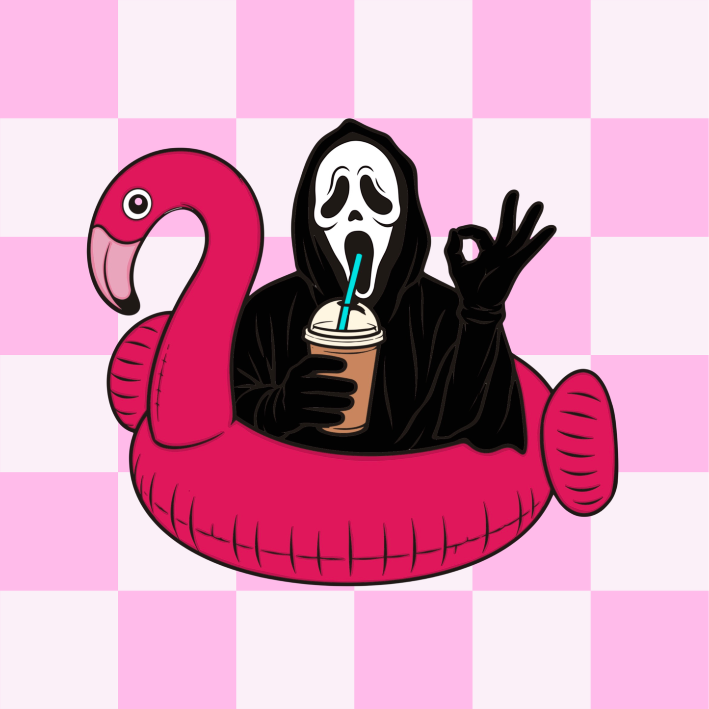 Pool Party Scream Sticker