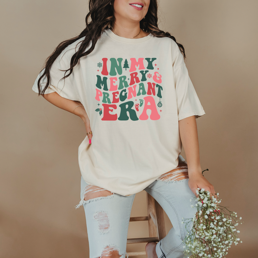 In My Merry & Pregnant Era Graphic Tee