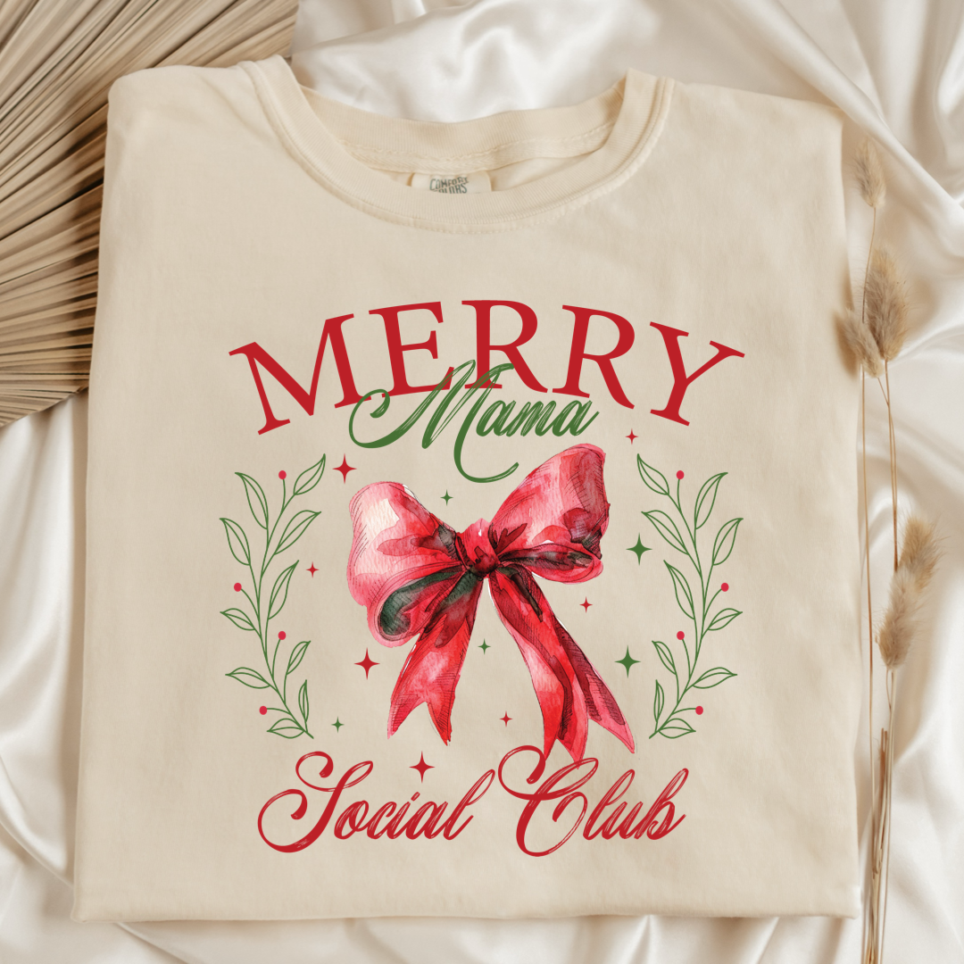 Merry Mama Social Club Christmas Graphic Tee