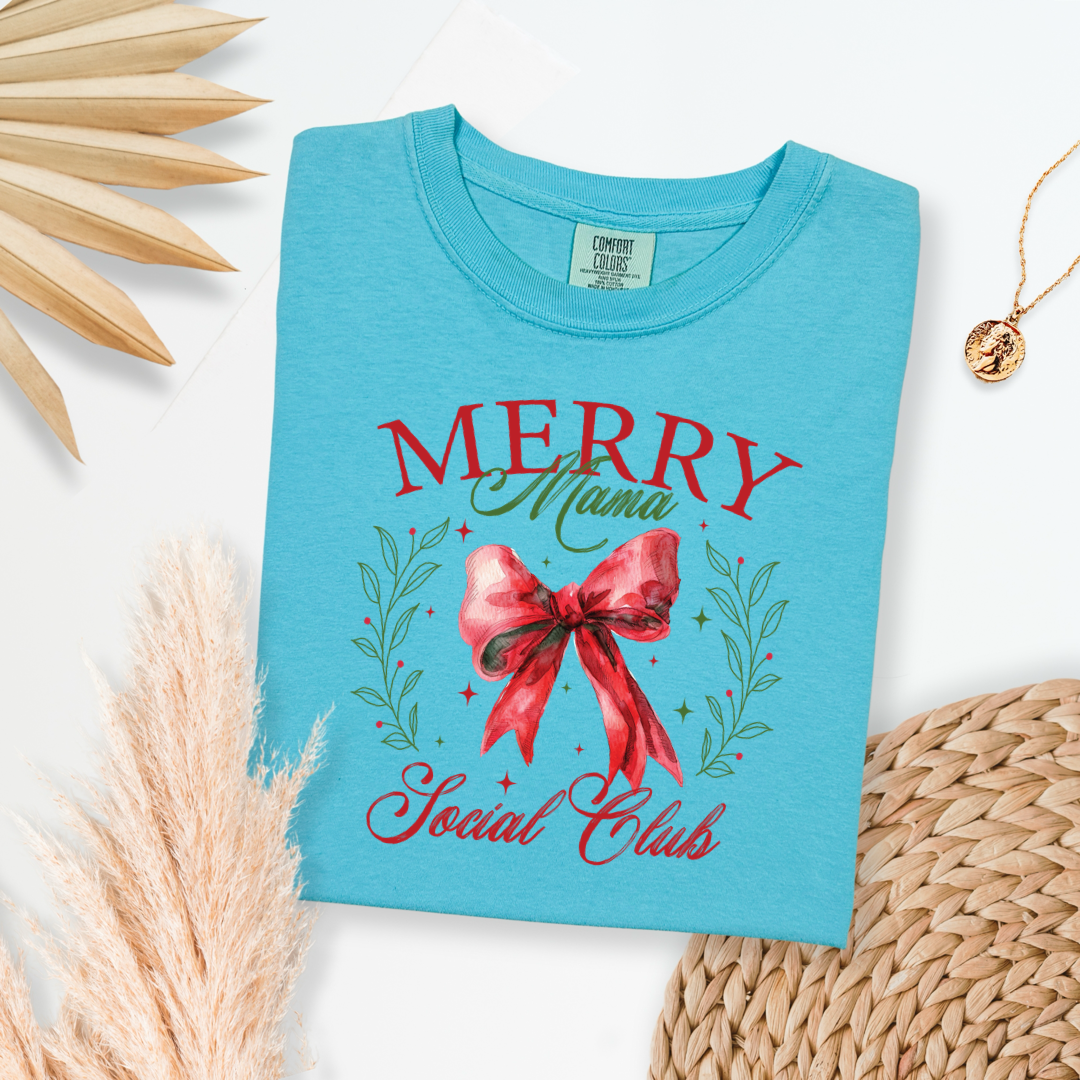 Merry Mama Social Club Christmas Graphic Tee