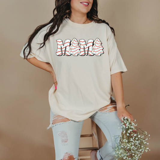 Christmas Tree Cake Mama Graphic Tee