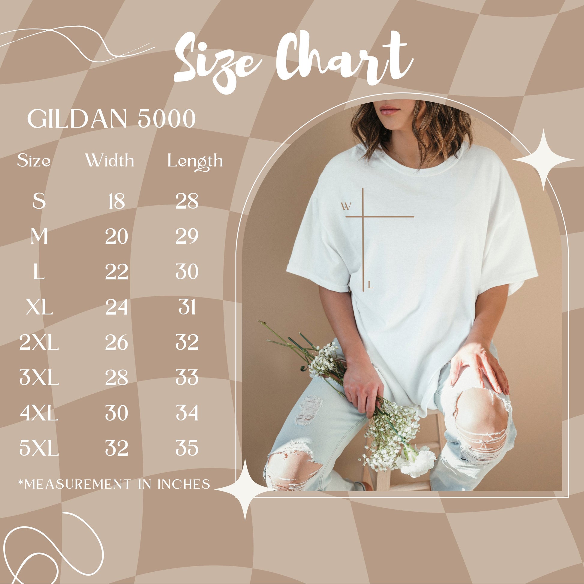 Gildan Size Chart