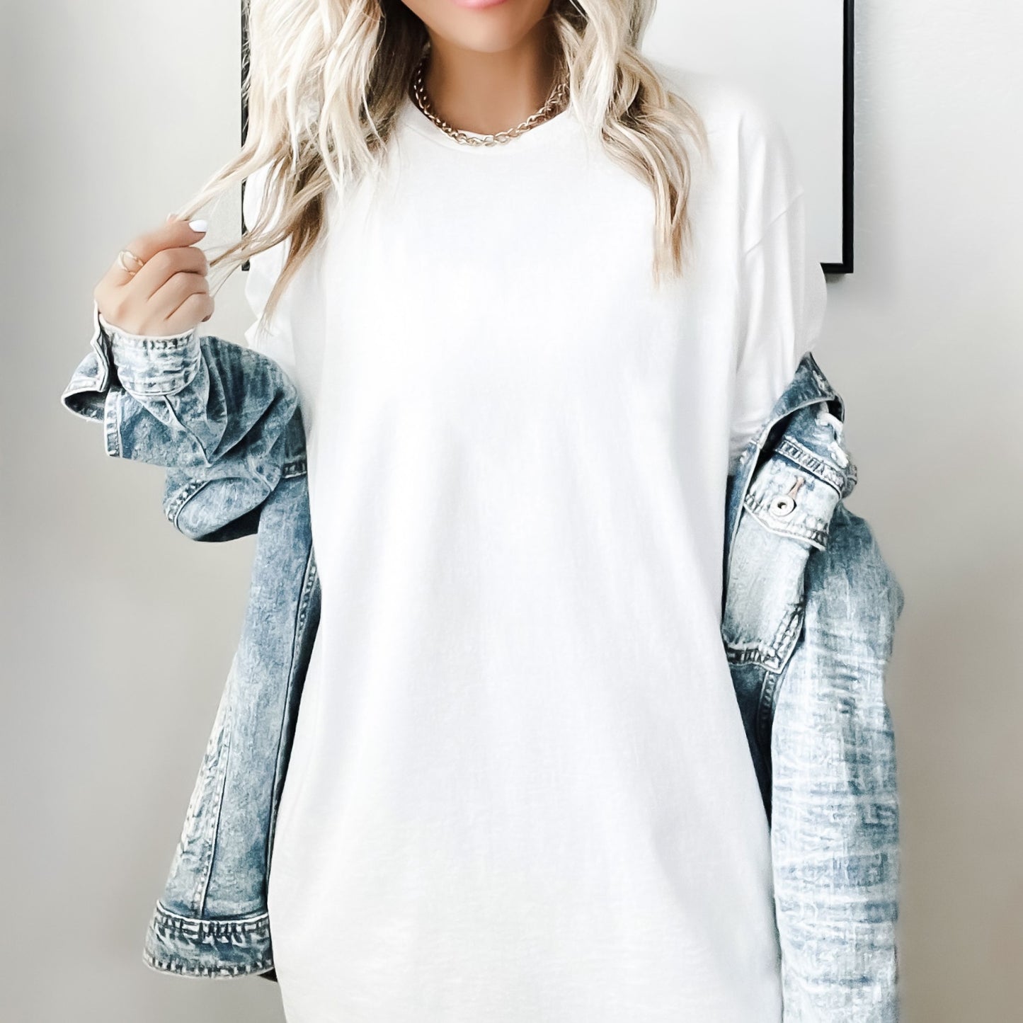 White Gildan 5000 Customizable Graphic Tee