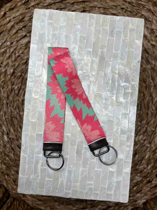 Western Bloom Keychain Wristlet