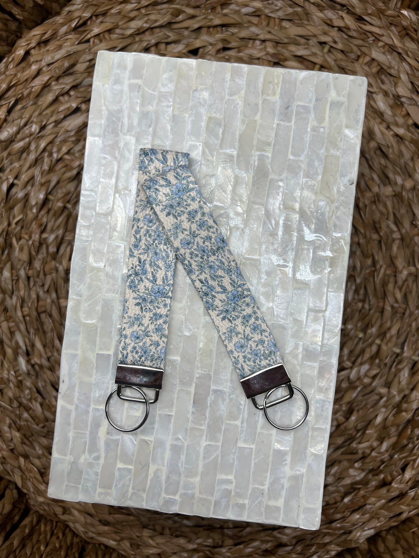Garden Blooms Wristlet Keychain
