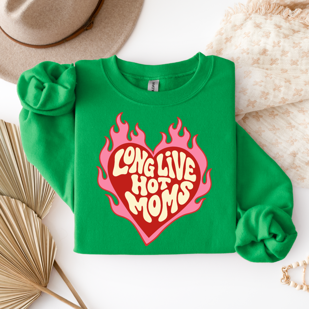 Long Live Hot Moms Graphic Tee & Crewneck