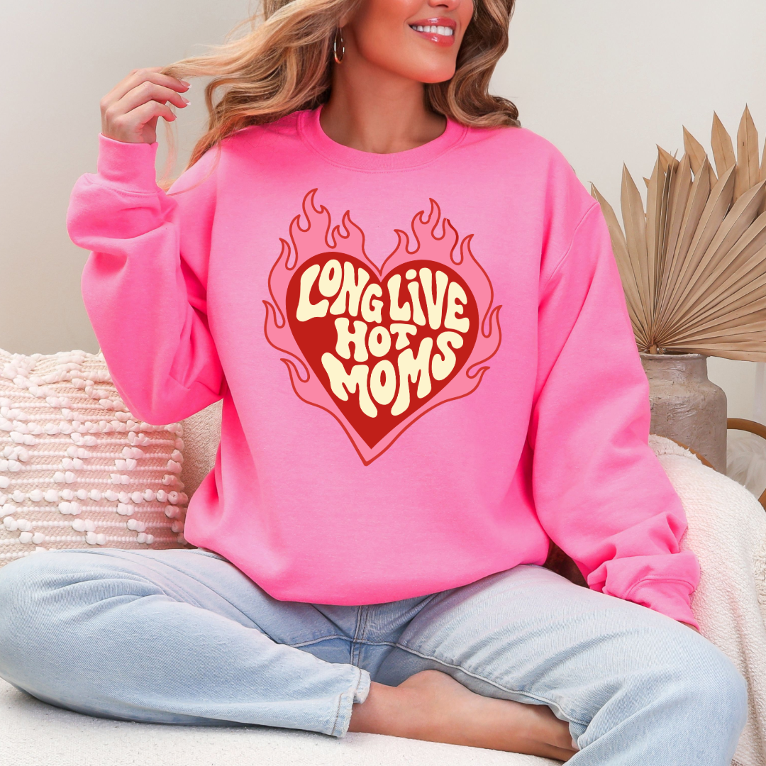 Long Live Hot Moms Graphic Tee & Crewneck