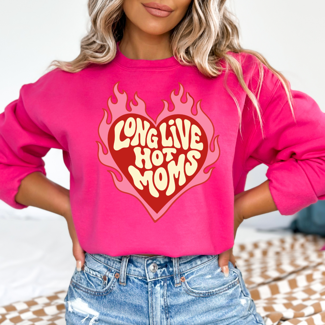 Long Live Hot Moms Graphic Tee & Crewneck