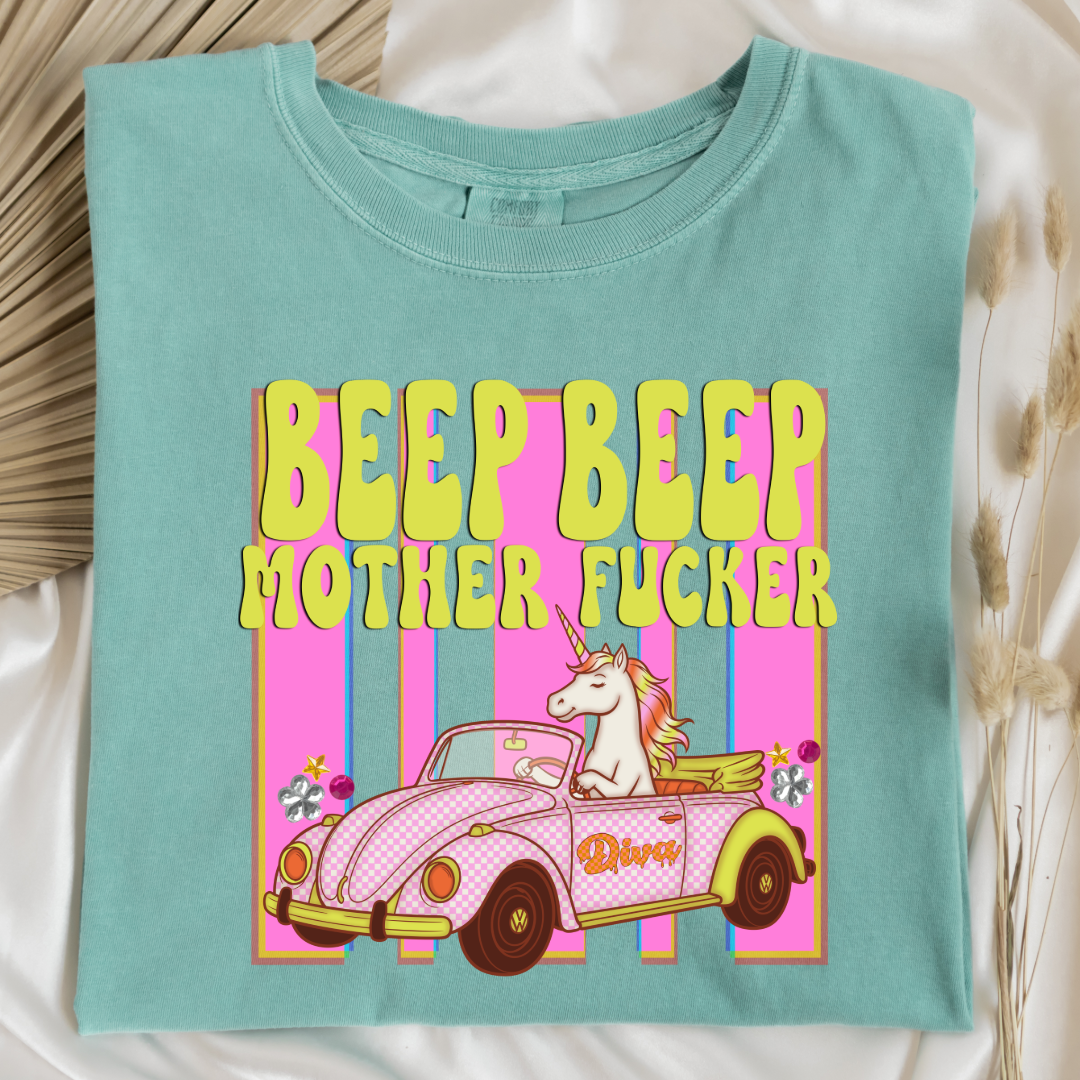 Beep Beep Graphic Tee & Crewneck