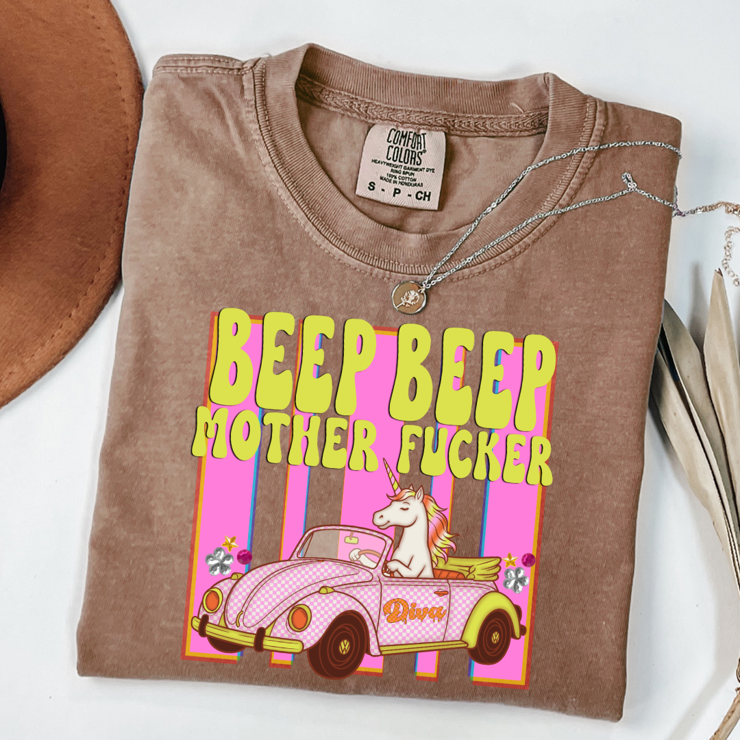 Beep Beep Graphic Tee & Crewneck