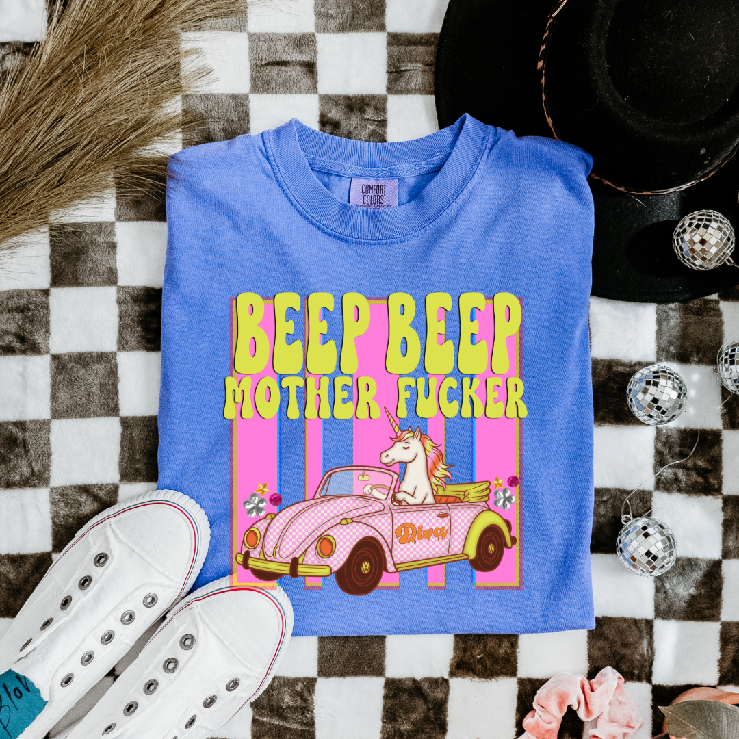 Beep Beep Graphic Tee & Crewneck
