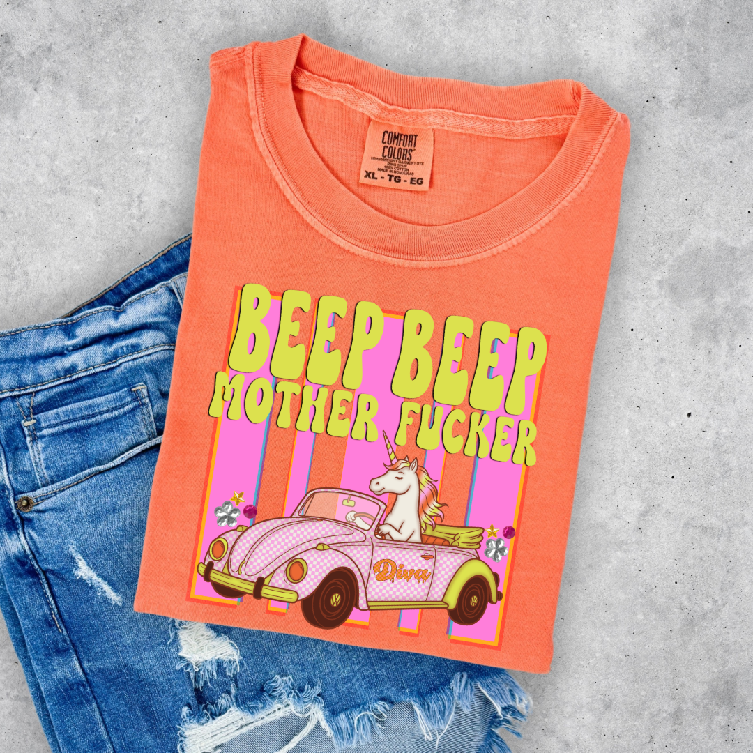 Beep Beep Graphic Tee & Crewneck