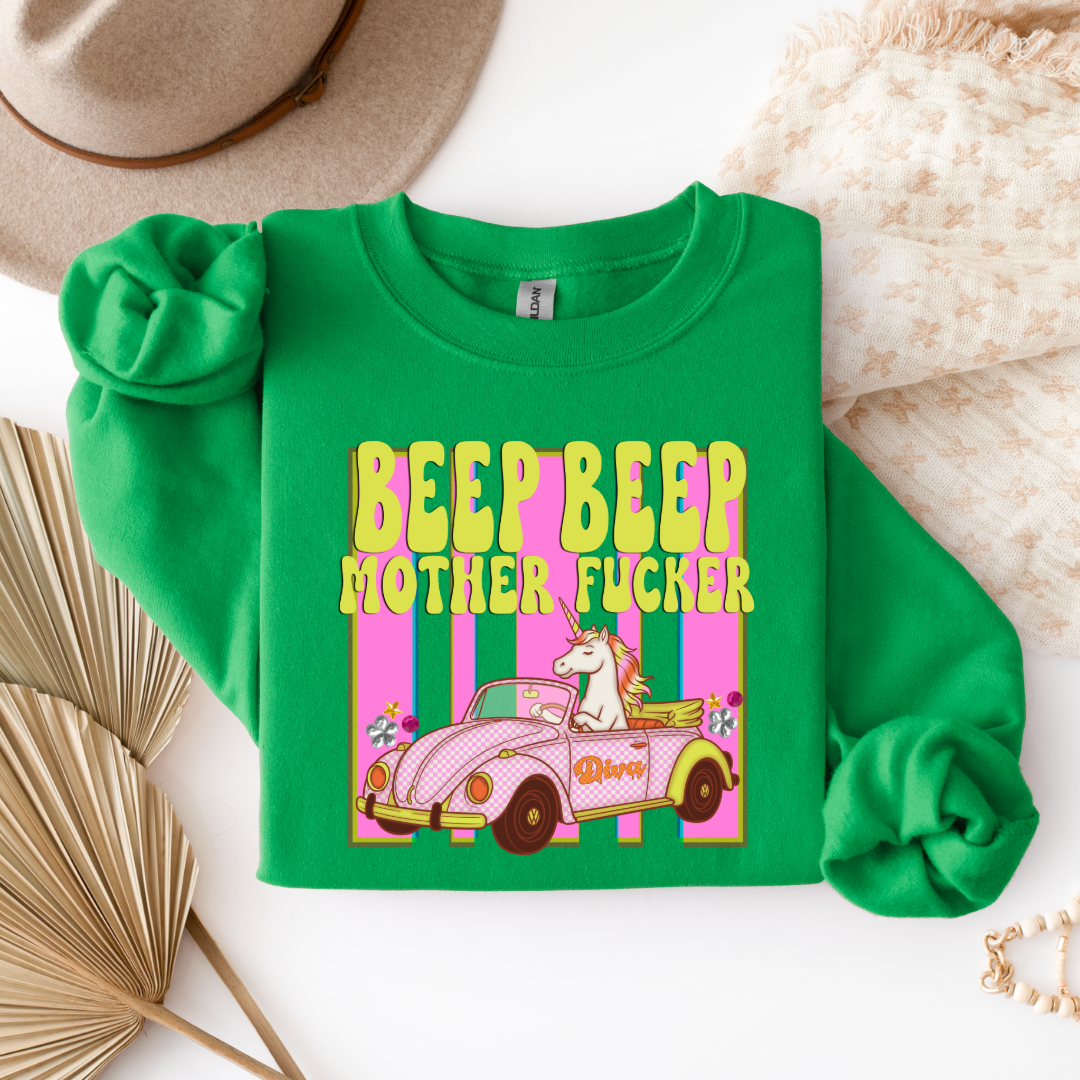 Beep Beep Graphic Tee & Crewneck