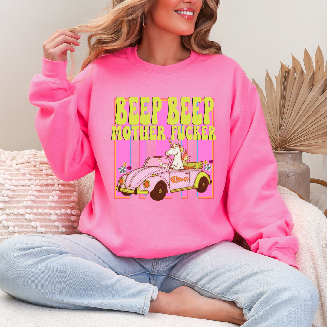 Beep Beep Graphic Tee & Crewneck