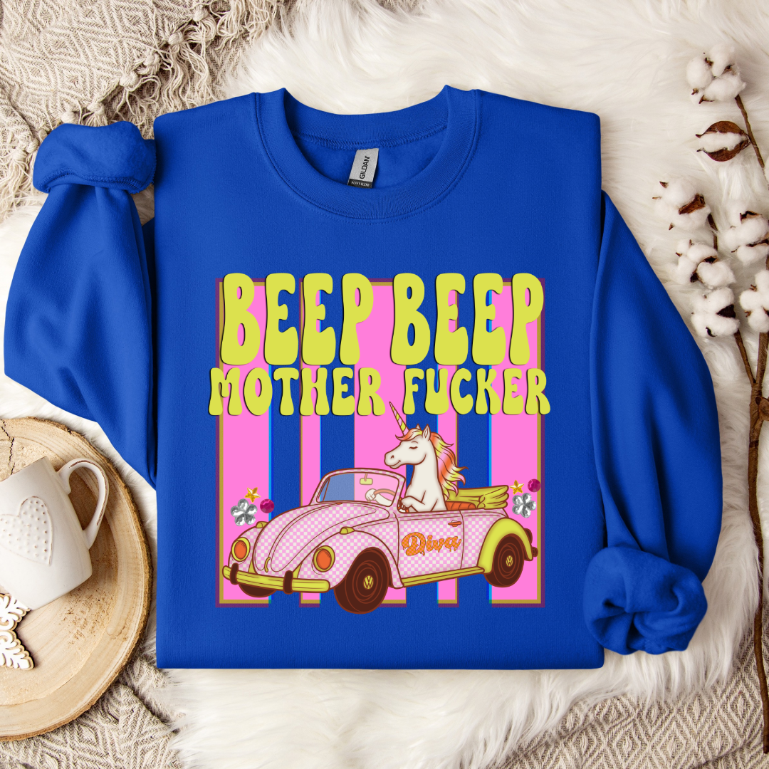 Beep Beep Graphic Tee & Crewneck