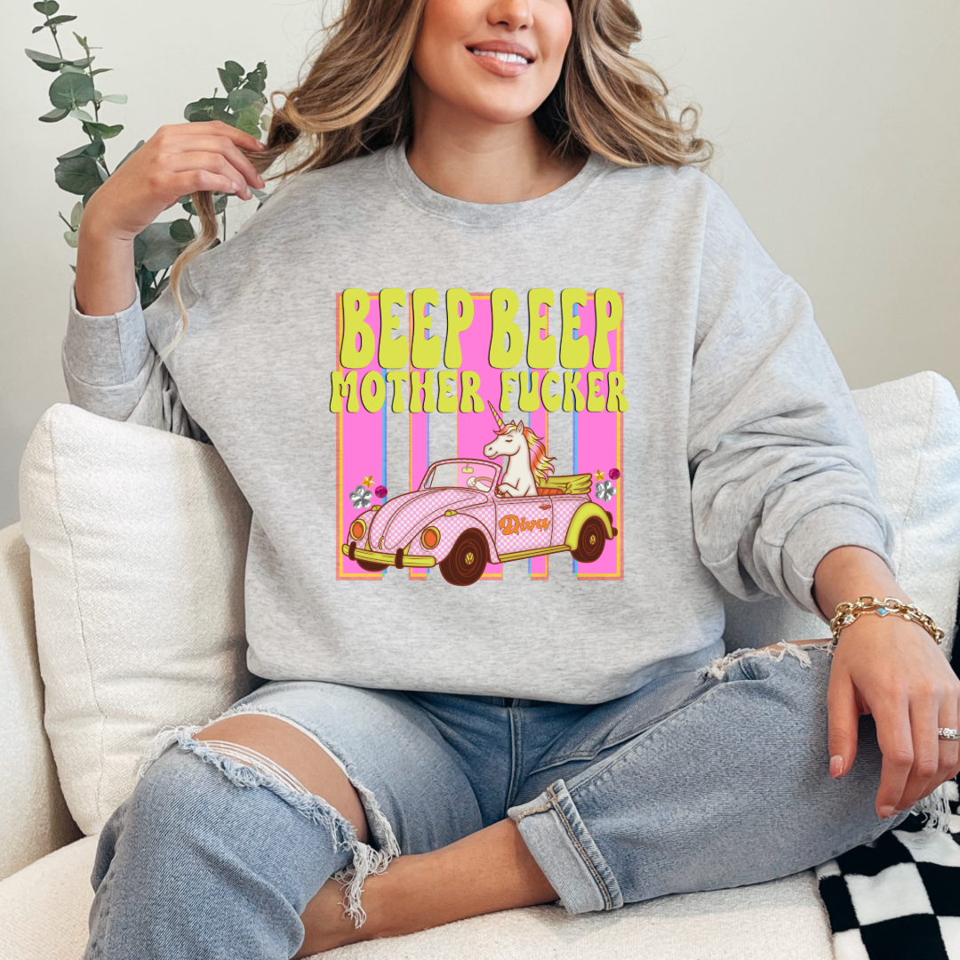 Beep Beep Graphic Tee & Crewneck