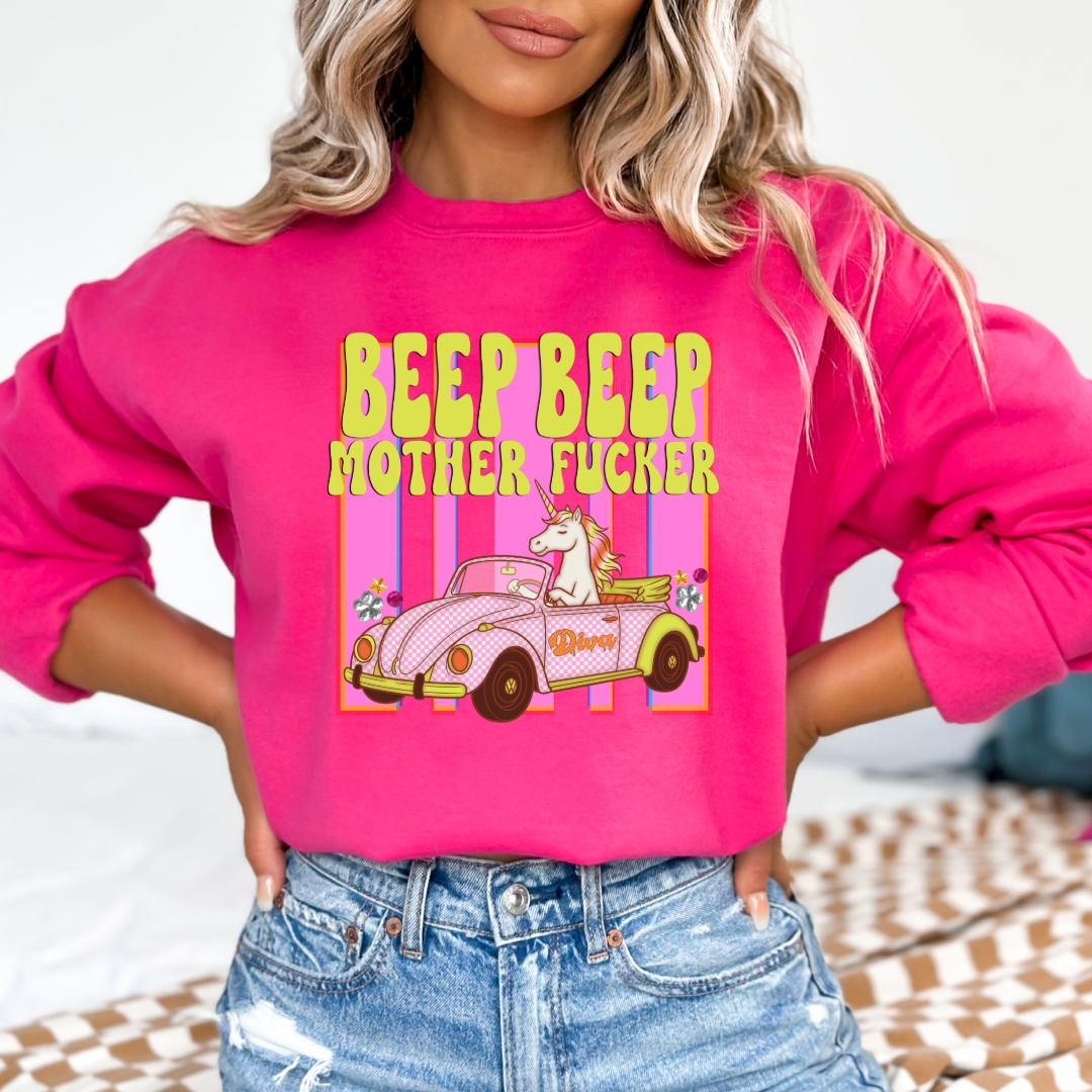 Beep Beep Graphic Tee & Crewneck