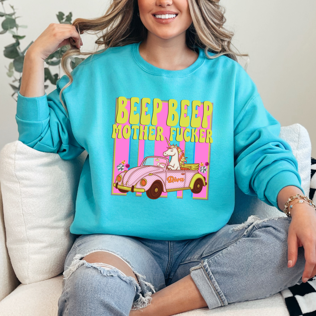 Beep Beep Graphic Tee & Crewneck